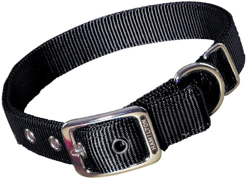 Hamilton - Nylon Dog Collar - 1" x 26" - Black - Steve Regan Company