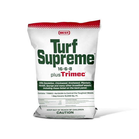 Best - Turf Supreme 16-6-8 with Trimec - 50 lb