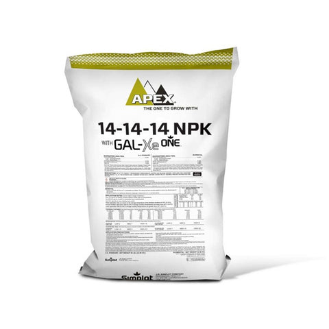 Best - Apex 14-14-14 NPK 3 - 4 month w/ Gal-Xe - 50 lb