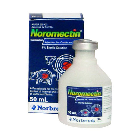 Norbrook - Noromectin Injection 1% (Blue) - 50 cc - Steve Regan Company