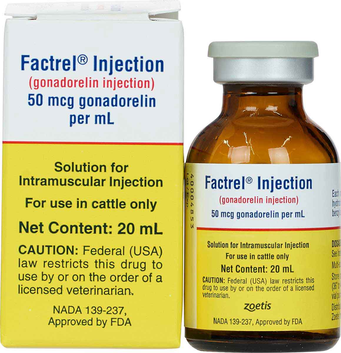 Factrel Zoetis - Factrel - 20mL - 10 dose (Rx) – Steve Regan Company