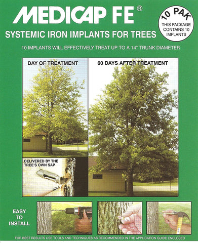 Medicap Fe - 12-4-4 Systemic Tree Implants - 3/8" - 10/pack