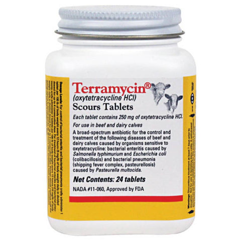 Zoetis - Terramycin Scours Tablets - 250 mg - 24 ct (OTC)