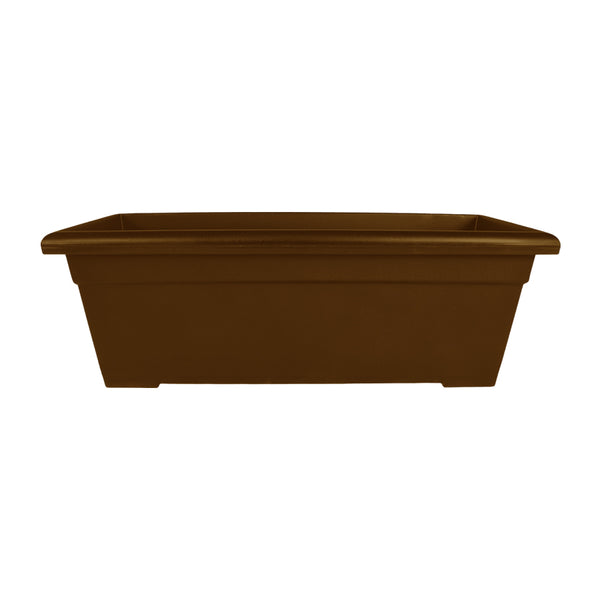 brown plastic planter box HC Companies - ROP28000E21 - 28" Chocolate Romana Planter