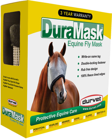 Durvet - DuraMask Fly Mask - Horse/Average - Steve Regan Company