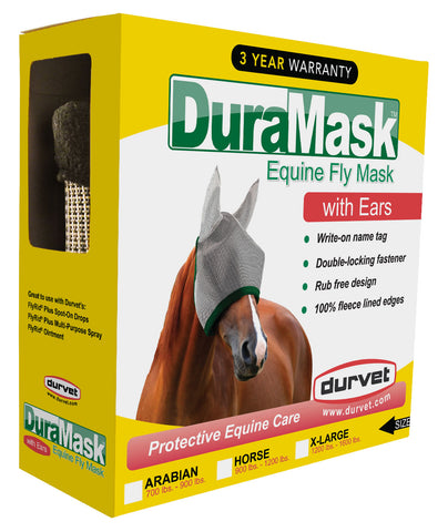 Durvet - DuraMask  Fly Mask w/Ears - XL ####DD