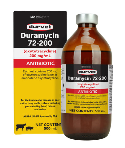 Durvet - Duramycin - 72/200 - 500 ml - Steve Regan Company