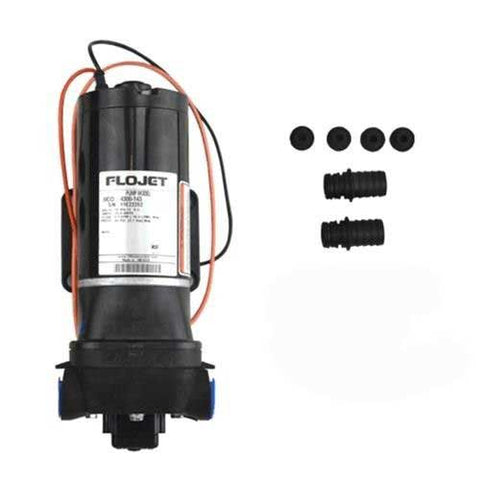 Flojet - Pump - 12V, 4.9 gpm, 45 psi Switch- S/V, 3/4" HB -(JACKRABBIT)