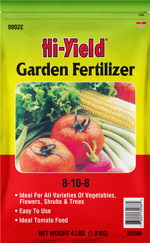 Hi-Yield - Garden Fertilizer -  8-10-8  - 4 lb.