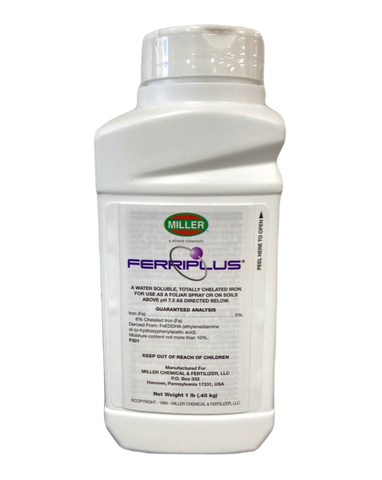 Miller Chemical - Ferriplus - Iron 138 - 1 lb