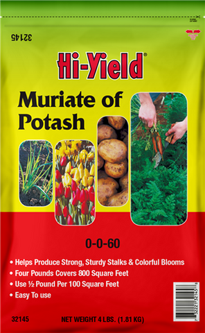 Hi-Yield - Muriate of Potash -  0-0-60  - 4 lb.