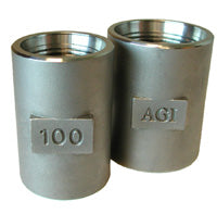 COUPLING, 11/4" SS, FOR DROP THRDED PIPE - SSDPC125