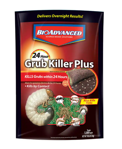 BioAdvanced - 24 hr. Grub Killer Plus - w/Dylox 5M - Granules - 10 lbs