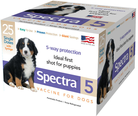 Durvet - Canine Spectra 5 w/syringe - 1 dose - Steve Regan Company