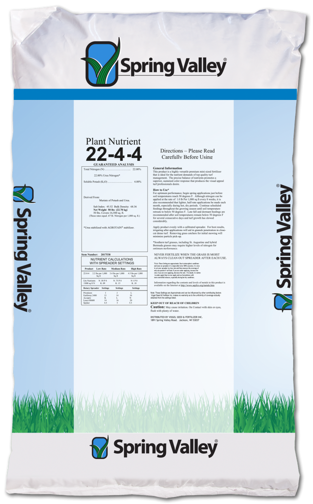 nutrient fertilizer company Spring Valley - 22-4-4 + .10 Dimension