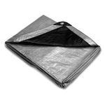 TARP, SILVER/BLACK 40X40 HD