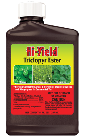 3 way ester herbicide Hi Yield Hi-Yield 35261 Triclopyr Ester Broadleaf Killer Clover Concentrate 8 Fl. Oz