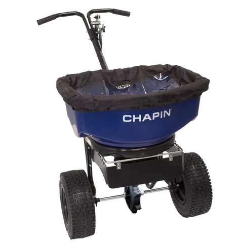 Chapin - Contractor Push Spreader with Baffle and Cover - 80 lb