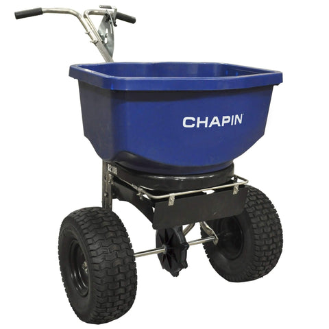 Chapin - Pro Stainless Frame Push Spreader with Baffle and Cover - 100 lb