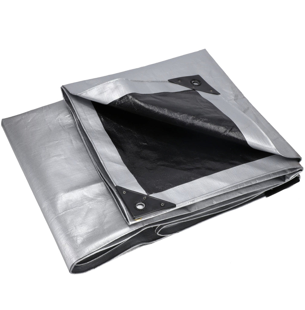 20x20 tarp Dewitt Silver Black Tarp (6oz)