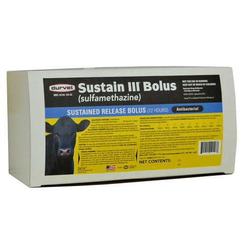 Durvet - Sustain III Bolus - 50 Boluses - Steve Regan Company