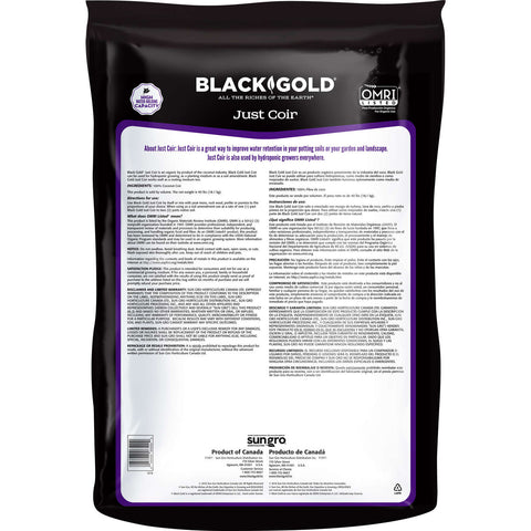 sun gro black gold potting mix Sun Gro - Black Gold Just Coir