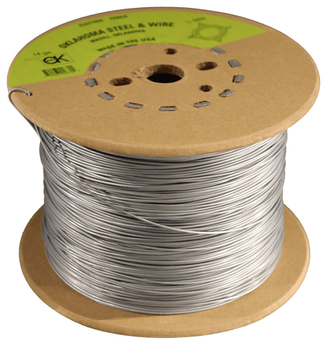 OK Brand - Galvanized Wire - Electric - 14 ga - 1/4 mi