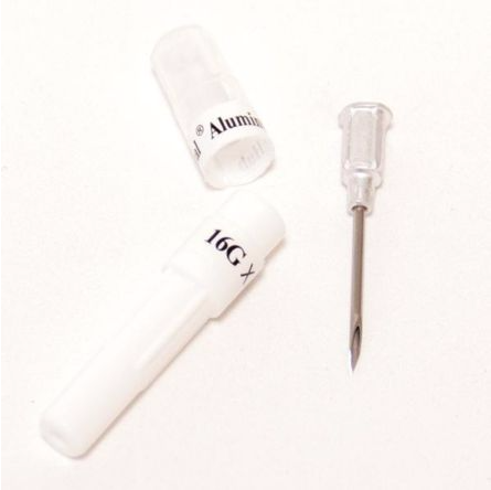 Needle - Disposable - Alum Hub - 16 Gauge x 3/4"