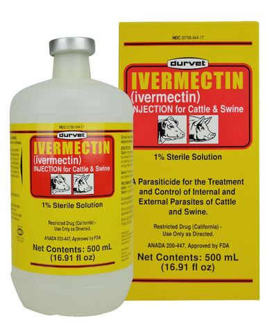Durvet - Ivermectin 1% Injection - 500 ml