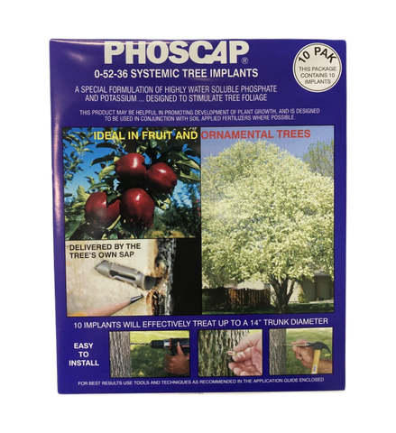 Phoscap - 0-52-36  Systemic Tree Implants - 3/8" - 10/pack