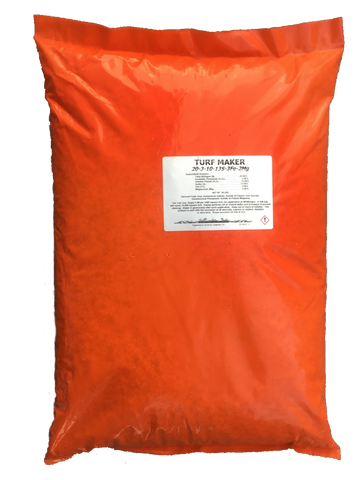 Turf Maker - Turf Fertilizer 20-3-10 - 13S-3Fe-2mg - 50 lb